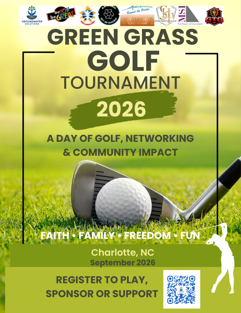 green grass golf tournament flyer